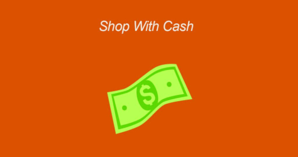shop with cash